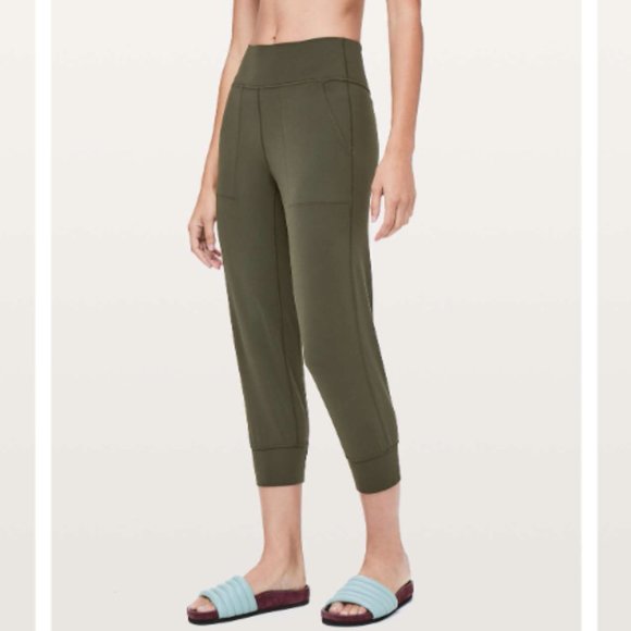 lululemon athletica Olive Green Leggings - Picture 1 of 5